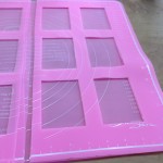 3 layers of silicon sheet for the Dark Chocolate Plaquettes mould